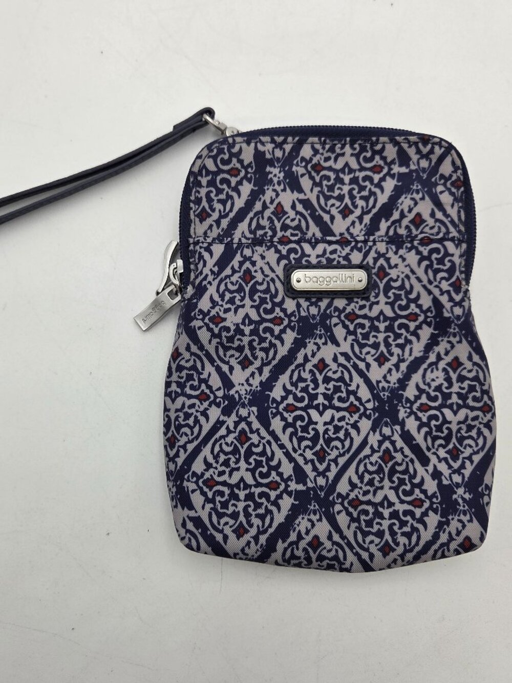 Baggallini Bryant Pouch Wristlet RFID Navy Blue Crossbody Travel Bag